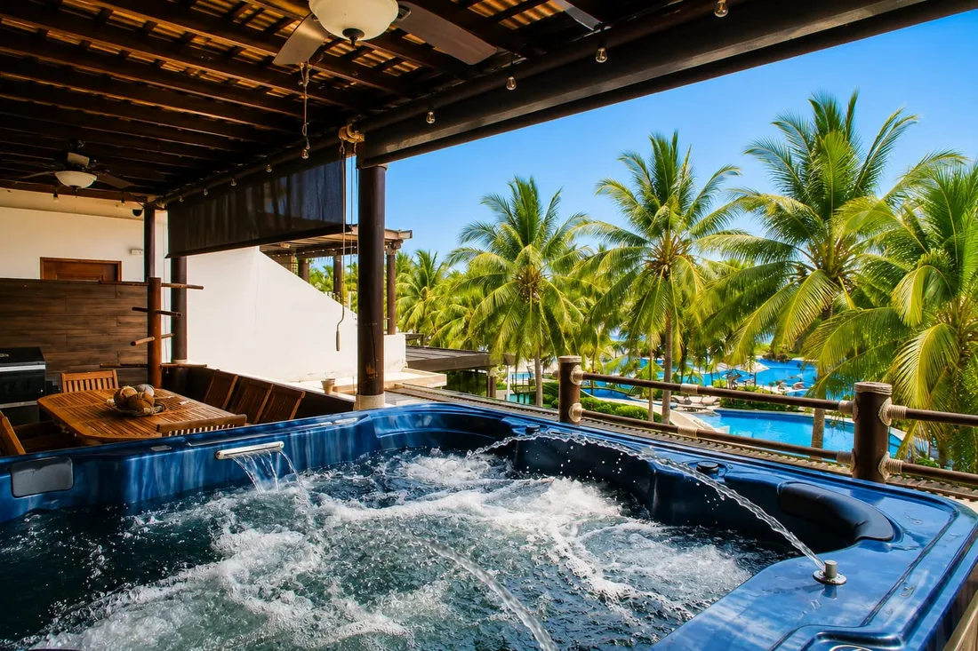 Terrace with private jacuzzi