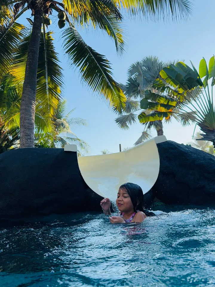 The waterslide — a kids' favorite