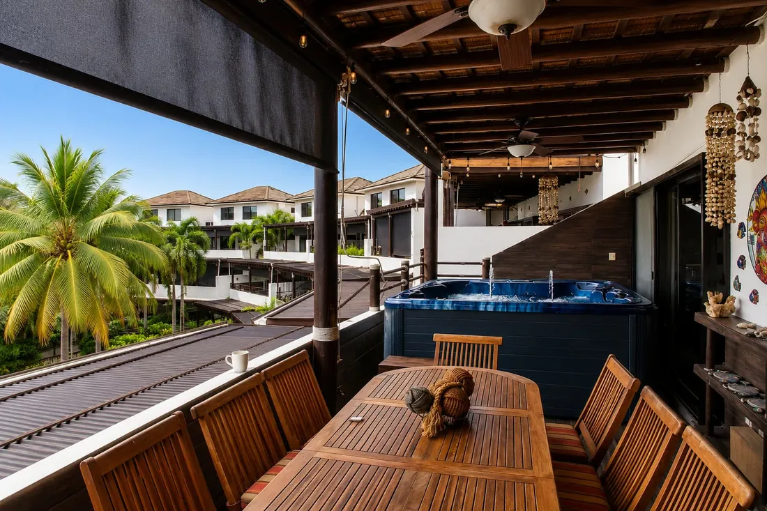 The open-air terrace